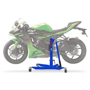 Sentralstativ egnet for Kawasaki Ninja ZX-6R 2024 Blue motorsykkeljack ConStands Power-Classic