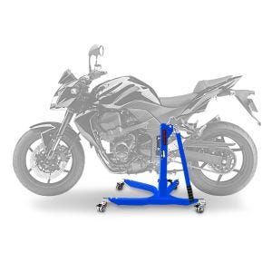 Sentralstativ egnet for Kawasaki Z 750 / R 07-12 blå motorsykkeljekk ConStands Power-Classic