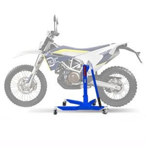 Sentralstativ egnet for Husqvarna 701 Enduro 16-24 blå motorsykkeljekk ConStands Power-Classic