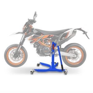 Sentralstativ egnet for KTM 690 SMC / R 08-16 blå motorsykkeljekk ConStands Power-Classic