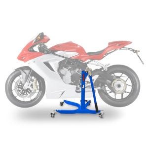 Sentralstativ egnet for MV Agusta F3 675 12-20 Blå motorsykkeljekk ConStands Power-Classic