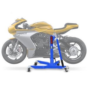 Sentralstativ egnet for MV Agusta Superveloce 800 / S 19-24 Blå motorsykkeljekk ConStands Power-Classic