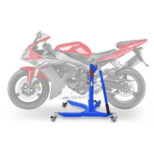 Sentralstativ egnet for Yamaha YZF-R1 98-03 blå motorsykkeljack ConStands Power-Classic