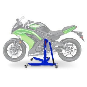 Sentralstativ egnet for Kawasaki ER-6f 12-16 blå motorsykkeljack ConStands Power-Classic