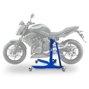 Sentralstativ egnet for Kawasaki ER-6n 05-11 Blå motorsykkeljekk ConStands Power-Classic