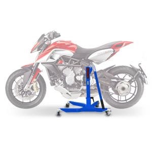 Sentralstativ egnet for MV Agusta Rivale 13-18 blå motorsykkeljekk ConStands Power-Classic