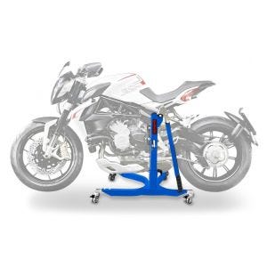 Sentralstativ egnet for MV Agusta Brutale 800 Dragster/RR/RC/SCS/Rosso 14-24 blå motorsykkeljekk ConStands Power-Classic