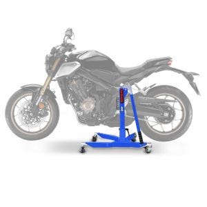 Sentralstativ egnet for Honda CB 650 R 19-24 blå motorsykkeljekk ConStands Power-Classic NYHET