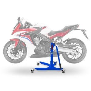 Sentralstativ egnet for Honda CBR 650 F 14-18 blå motorsykkeljekk ConStands Power-Classic