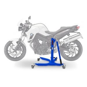 Sentralstativ egnet for BMW F 800 R 09-19 blå motorsykkeljekk ConStands Power-Classic NYHET