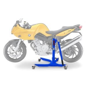 Sentralstativ egnet for BMW F 800 S 06-10 blå motorsykkeljekk ConStands Power-Classic