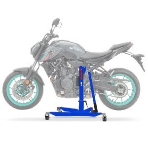 Sentralstativ egnet for Yamaha MT-07 20-24 Blå motorsykkeljekk ConStands Power-Classic