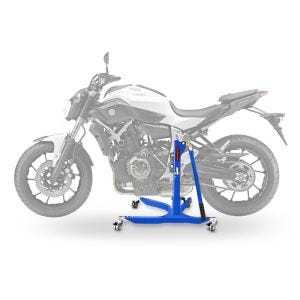 Sentralstativ egnet for Yamaha MT-07 13-25 blå motorsykkeljack ConStands Power-Classic