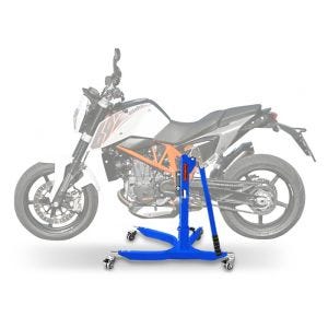 Sentralstativ egnet for KTM 690 Duke 08-19 Blue motorsykkeljekk ConStands Power-Classic