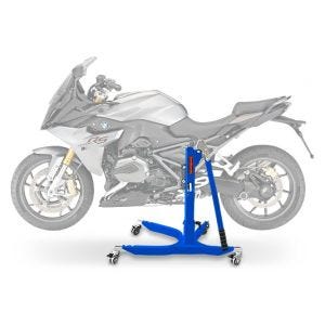 Sentralstativ egnet for BMW R 1200 RS 15-18 blå motorsykkeljekk ConStands Power-Classic
