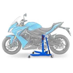 Sentralstativ egnet for Suzuki GSX-S 1000 F 15-21 blå motorsykkeljekk ConStands Power-Classic