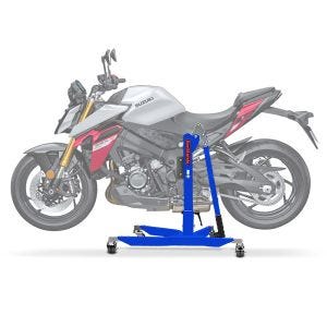Sentralstativ egnet for Suzuki GSX-S 1000 21-24 Blå motorsykkeljekk ConStands Power-Classic