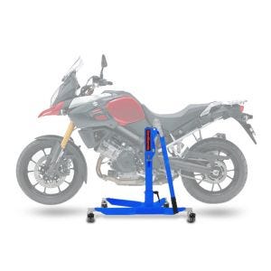 Sentralstativ egnet for Suzuki V-Strom 1000 14-19 blå motorsykkeljekk ConStands Power-Classic