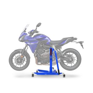 Sentralstativ egnet for Yamaha MT-07 Tracer 16-24 blå motorsykkeljack ConStands Power-Classic