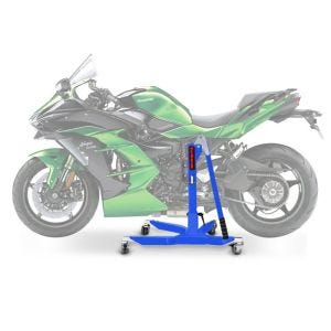 Sentralstativ egnet for Kawasaki Ninja H2 SX 18-25 blå motorsykkeljack ConStands Power-Classic