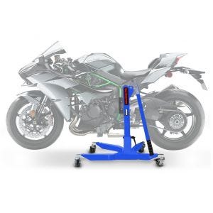 Sentralstativ egnet for Kawasaki Ninja H2 / Carbon / H2R 15-20 blå motorsykkeljekk ConStands Power-Classic