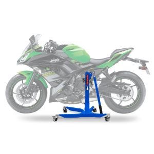 Sentralstativ egnet for Kawasaki Ninja 650 17-24 blå motorsykkeljack ConStands Power-Classic