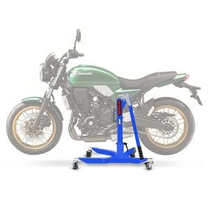 Sentralstativ egnet for Kawasaki Z 650 RS 22-25 blå motorsykkeljekk ConStands Power-Classic