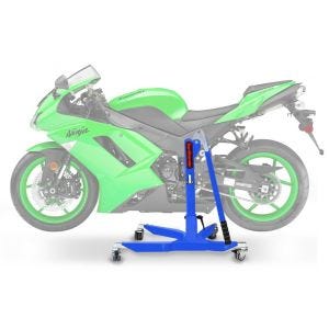 Zentralständer Kawasaki ZX-6R 03-06 Blau Motorradheber ConStands Power-Classic_0