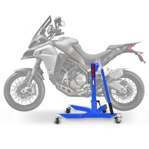 Sentralstativ egnet for Ducati Multistrada 1200 Enduro 16-18 blå motorsykkeljekk ConStands Power-Classic