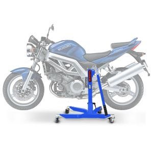 Sentralstativ egnet for Suzuki SV 650 / S 03-08 Blå motorsykkeljekk ConStands Power-Classic
