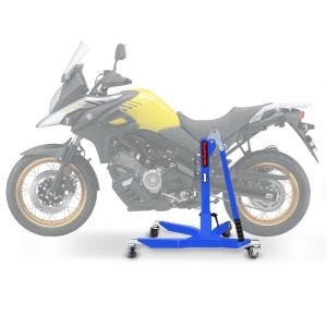 Sentralstativ egnet for Suzuki V-strom 650 / XT 04-25 blå motorsykkeljekk ConStands Power-Classic