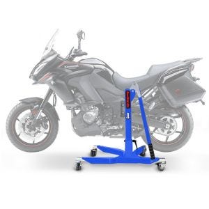 Sentralstativ egnet for Kawasaki Versys 1000 12-24 blå motorsykkeljekk ConStands Power-Classic