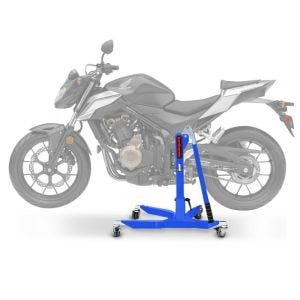 Sentralstativ egnet for Honda CB 500 F 16-18 blå motorsykkeljekk ConStands Power-Classic