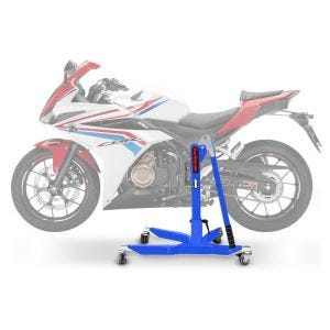 Sentralstativ egnet for Honda CBR 500 R 16-18 blå motorsykkeljekk ConStands Power-Classic