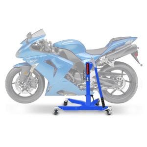 Sentralstativ egnet for Kawasaki ZX-10R 06-07 blå motorsykkeljekk ConStands Power-Classic