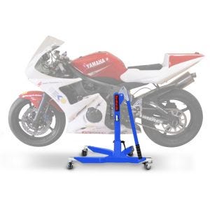 Sentralstativ egnet for Yamaha YZF-R6 99-02 blå motorsykkeljack ConStands Power-Classic