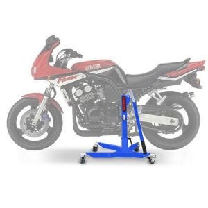 Sentralstativ egnet for Yamaha FZS 600 Fazer 98-03 Blå motorsykkeljekk ConStands Power-Classic
