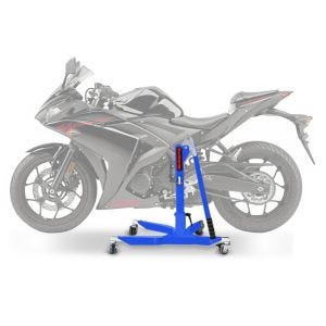 Sentralstativ egnet for Yamaha YZF-R3 15-18 blå motorsykkeljack ConStands Power-Classic