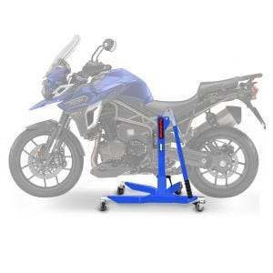 Sentralstativ egnet for Triumph Tiger Explorer / XC / XR 12-20 blå motorsykkeljack ConStands Power-Classic