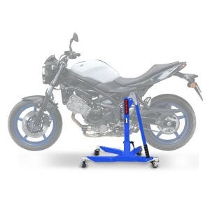 Sentralstativ egnet for Suzuki SV 650 / X 16-25 blå motorsykkeljekk ConStands Power-Classic