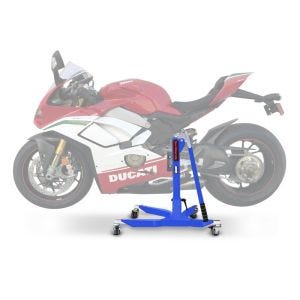 Sentralstativ egnet for Ducati Panigale V4 Speciale 19-21 Blå motorsykkeljekk ConStands Power-Classic