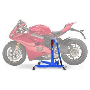 Sentralstativ egnet for Triumph Tiger 1050 07-13 Blå motorsykkeljekk ConStands Power-Classic