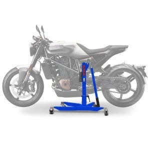 Sentralstativ egnet for Husqvarna Vitpilen 701 18-20 Blå motorsykkeljekk ConStands Power-Classic