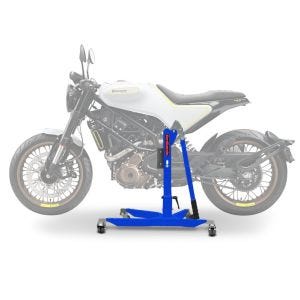 Sentralstativ egnet for Husqvarna Vitpilen 401 17-24 Blå motorsykkeljekk ConStands Power-Classic