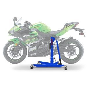 Sentralstativ egnet for Kawasaki Ninja 400 18-20 Blue motorsykkeljekk ConStands Power-Classic