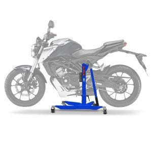 Sentralstativ egnet for Honda CB 300 R 18-24 Blå motorsykkeljekk ConStands Power-Classic