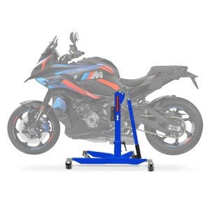Sentralstativ egnet for BMW M 1000 XR 24-25 Blå motorsykkeljekk Power-Classic ConStands2