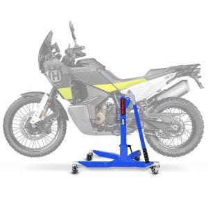 Sentralstativ egnet for Husqvarna Norden 901 21-25 Blå motorsykkeljekk ConStands Power-Classic