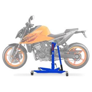 Sentralstativ egnet for KTM 990 Duke 2024 Blue motorsykkeljekk Power-Classic ConStands