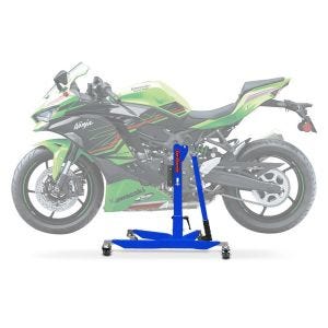Sentralstativ egnet for Kawasaki Ninja ZX-4RR 2024 ConStands Blue motorsykkeljekk Power-Classic